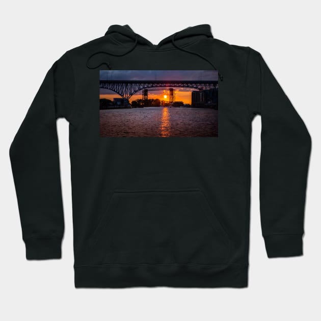 Cuyahoga Sunset Hoodie by dalekincaid